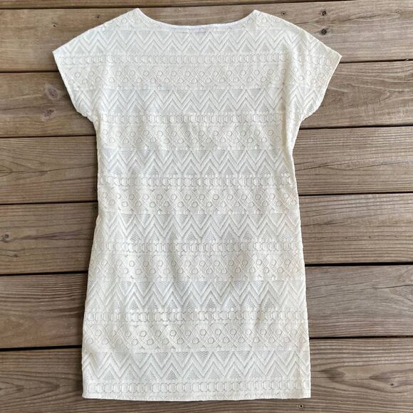 A/X Armani Exchange Cream Lace Mini Dress Size PO - Picture 2 of 4